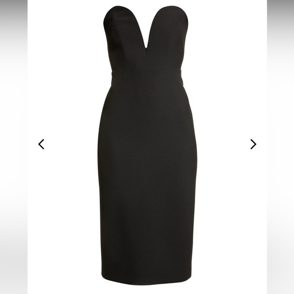 Veronica Beard Dresses & Skirts - Veronica Beard Black Strapless Plunge Sheath Dress